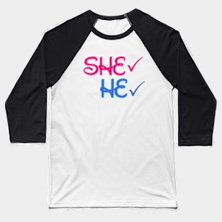 She& he Baseball T-Shirt